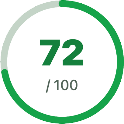 Scrannr showing a product's 0 to 100 health score